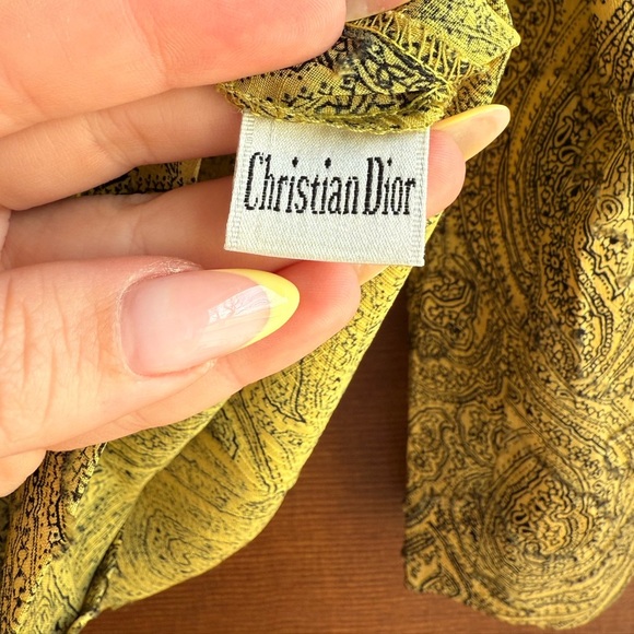 Vintage Christian Dior Paisley Blouse - Picture 6 of 8